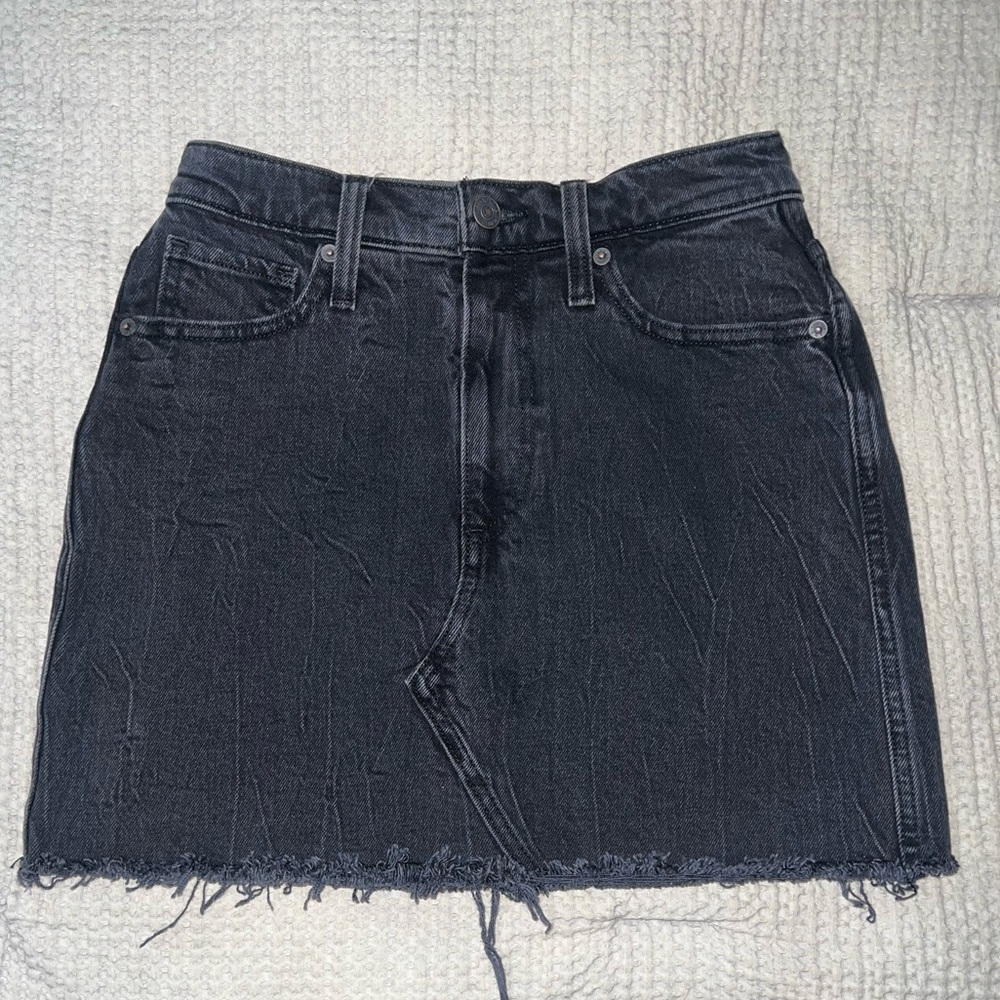 ‼️MOVING SALE‼️ Abercrombie Black Denim Skirt